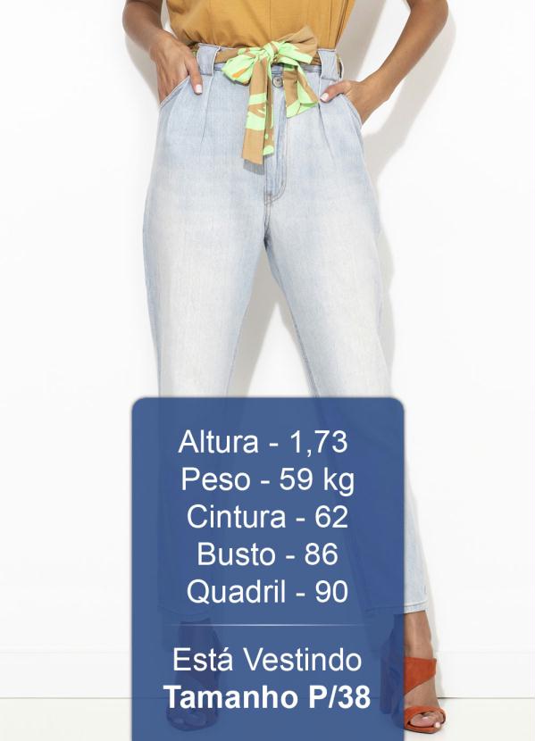 

Calça Jeans Mia com Faixa Azul