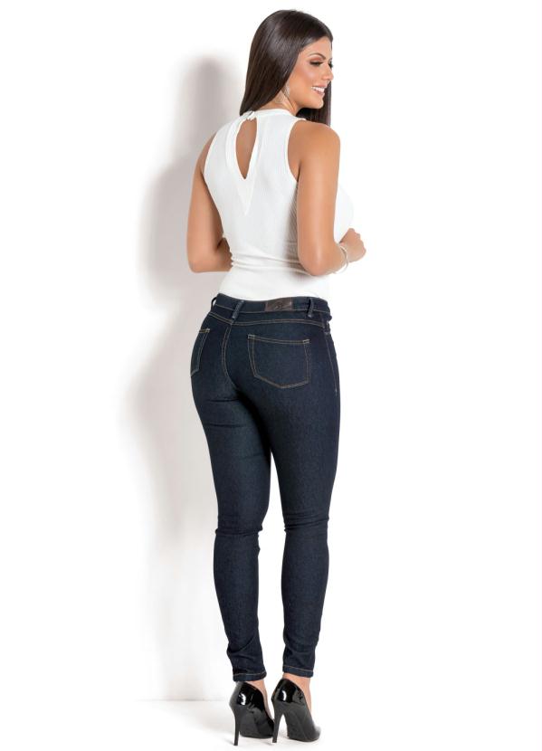 

Calça Sawary Cigarrete Jeans Escuro, Azul