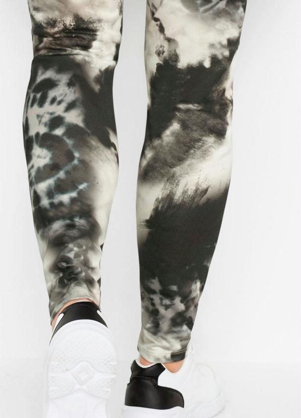 

Calça Legging Tie Dye Preto/Branco, Estampado