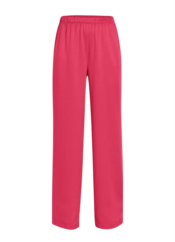 

Calça Pantalona Acetinada Rosa Pink