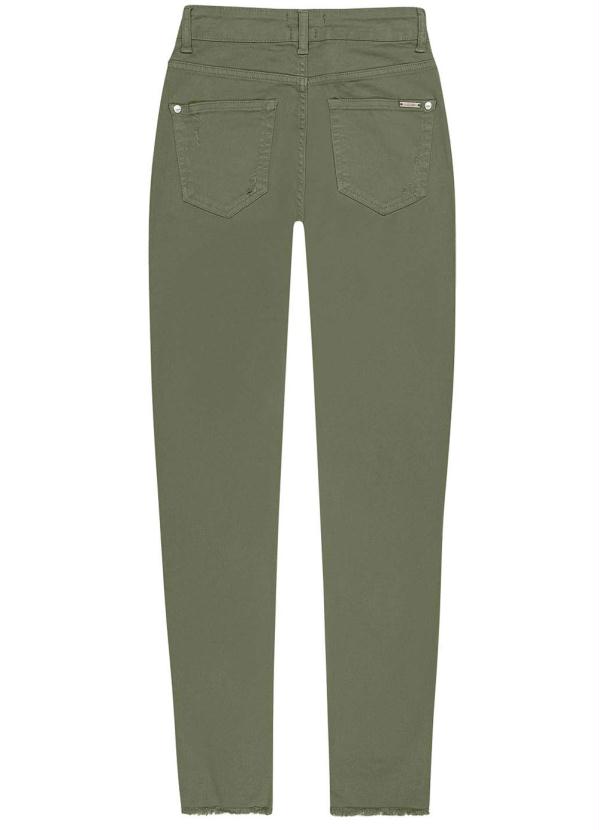 

Calça Verde Militar Skinny Sarja Destroyed