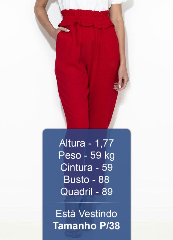 

Calça Linho Vermelha, Vermelho