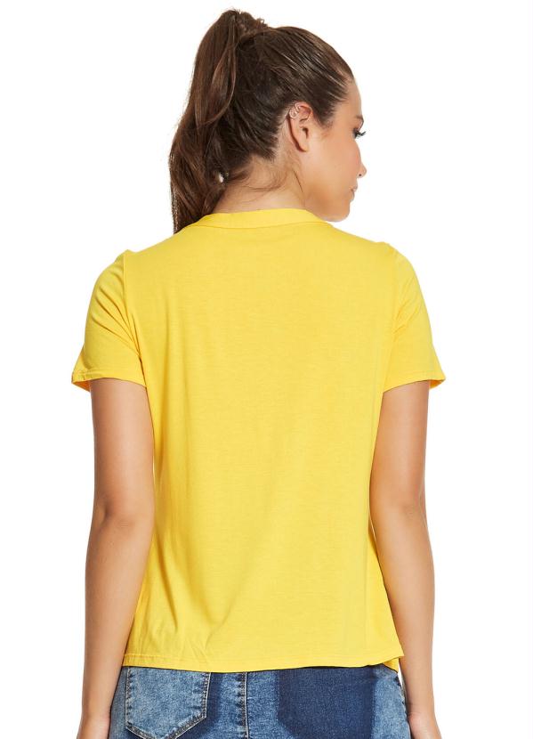 

Camisa Adulto Lisa Feminina Amarelo