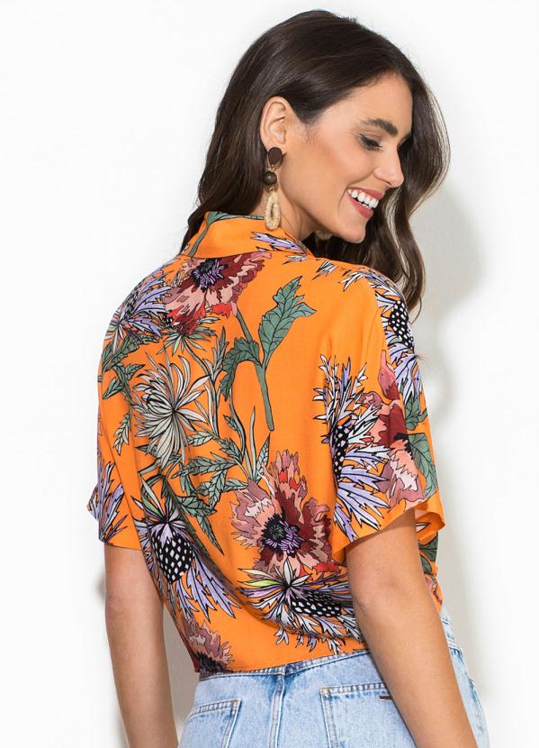 

Camisa Estampada Laranja