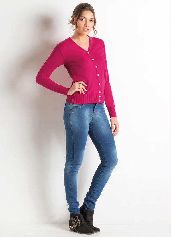 

Cardigan de Tricô Pink, Rosa