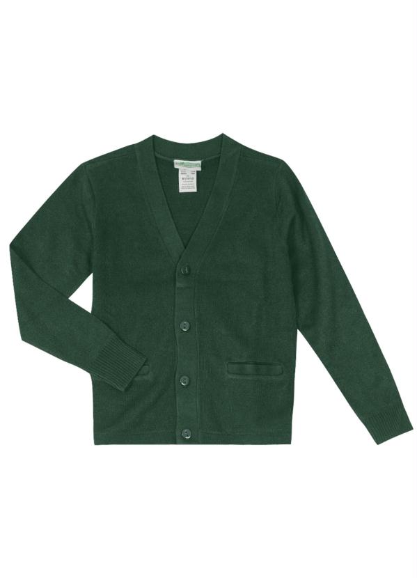 

Cardigan Tricô Feminino Verde