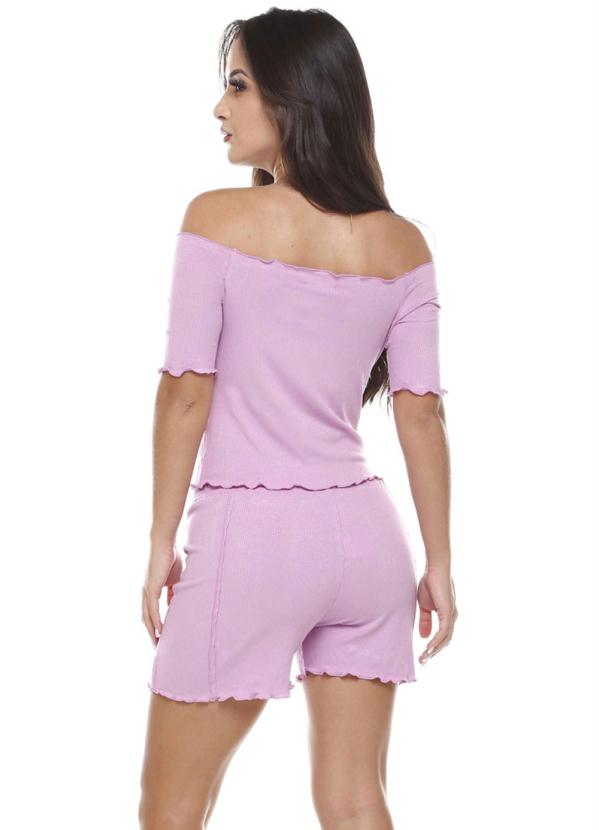 

Conjunto Blusa e Short Lilás, Roxo