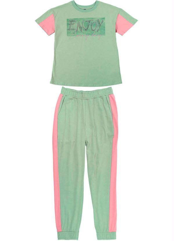 

Conjunto Feminino Blusa e Calça Verde