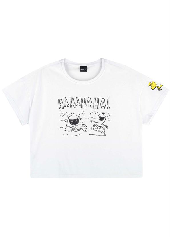 

Blusa Branca Cropped Snoopy®, Branco