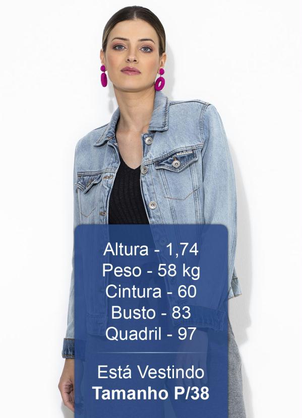 

Jaqueta Jeans Oversized Azul