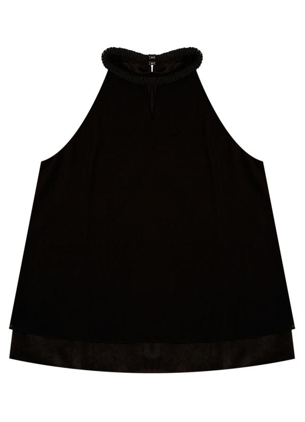 

Blusa Poliéster Feminina Preto