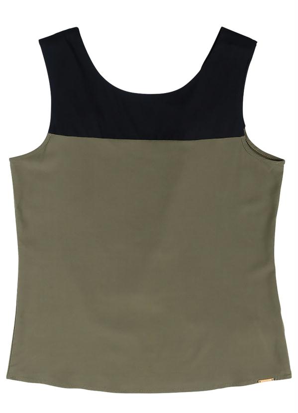 

Blusa sem Manga com Amarração Verde