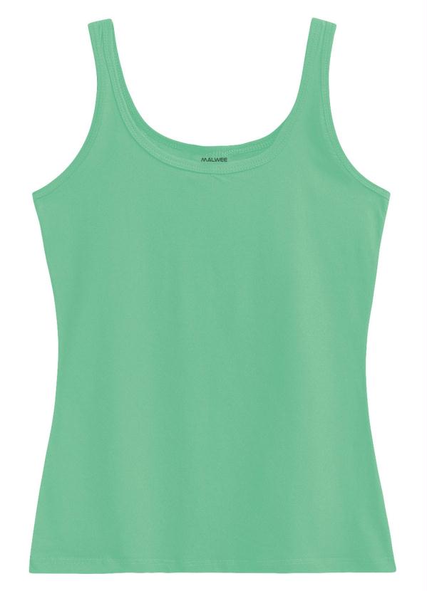 

Blusa Verde Claro Tradicional em Malha