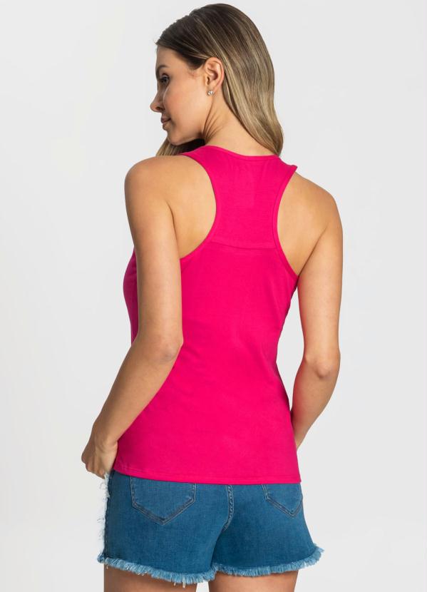 

Regata Feminina Cotton Leve Básica Rosa