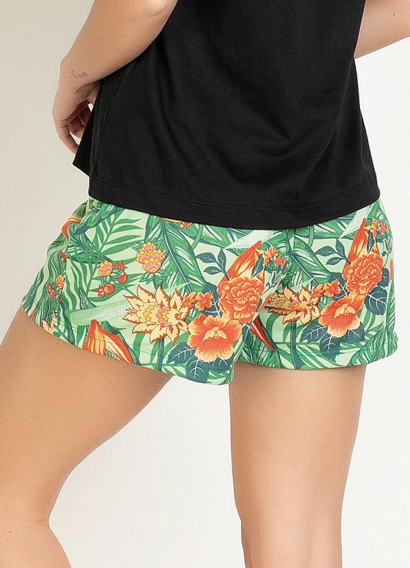 

Short Clochard Folhagens Verde