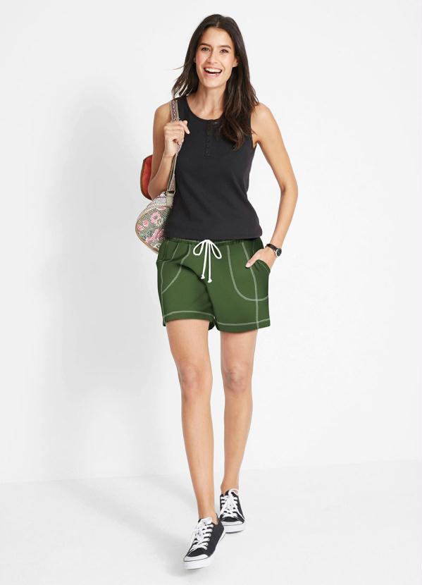 

Short de Moletinho Verde Militar