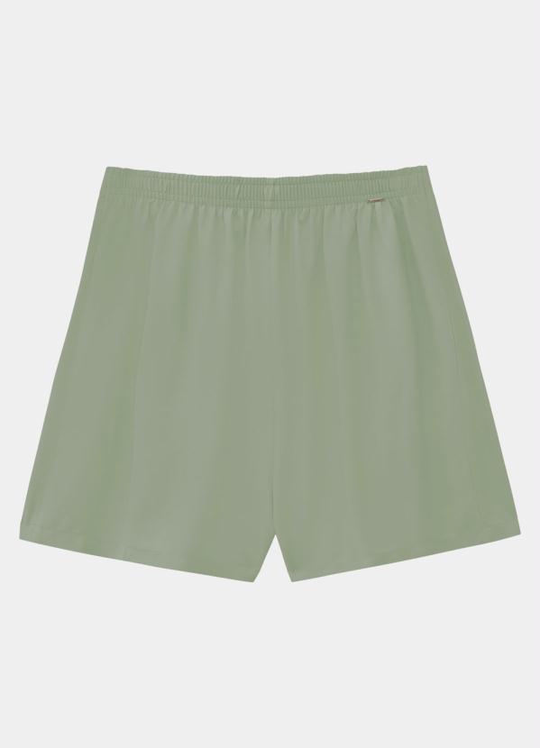 

Shorts Rayon com Pregas e Botões Verde