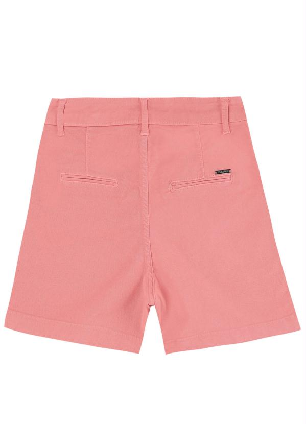 

Shorts Rosa Claro Alfaiataria Sarja