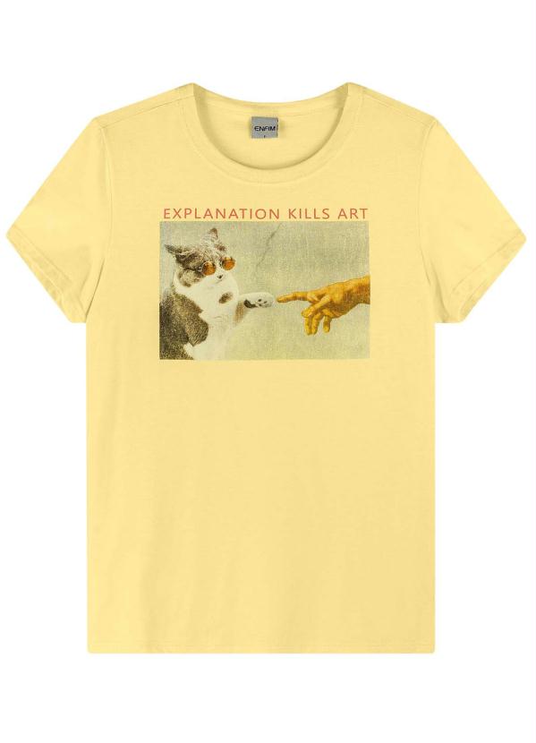 

Blusa Amarelo Claro Explanation Kills Art