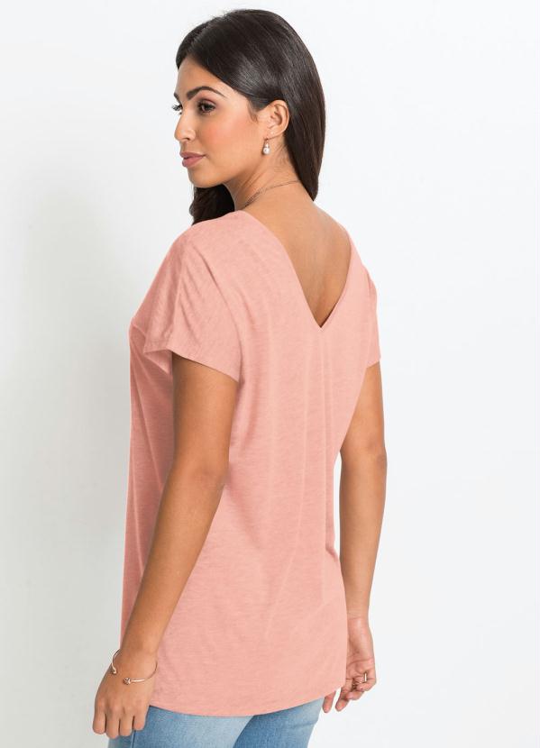 

Blusa com Bolso em Malha Flamê Rosê, Rosa