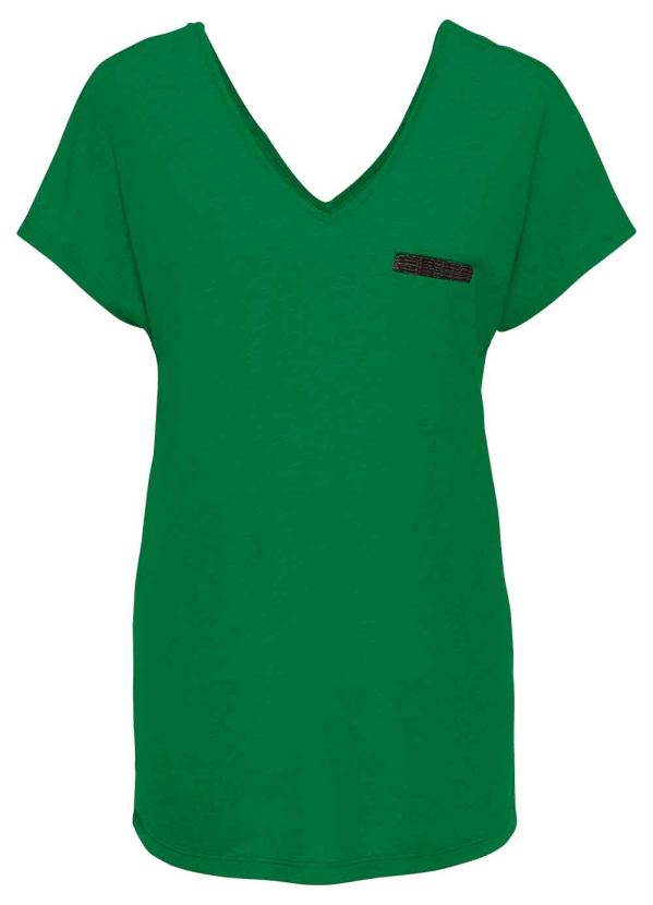 

Blusa com Bolso em Malha Flamê Verde