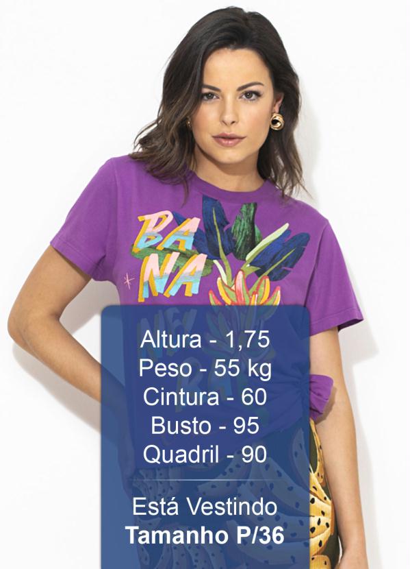 

T-Shirt Fit Bananeira Roxa, Roxo