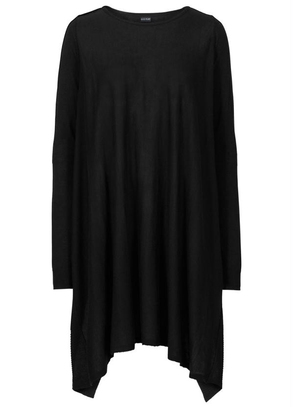 

Suéter de Tricô Assimétrico Oversized Preto