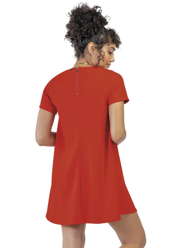 

Vestido Curto Evasê Vermelho