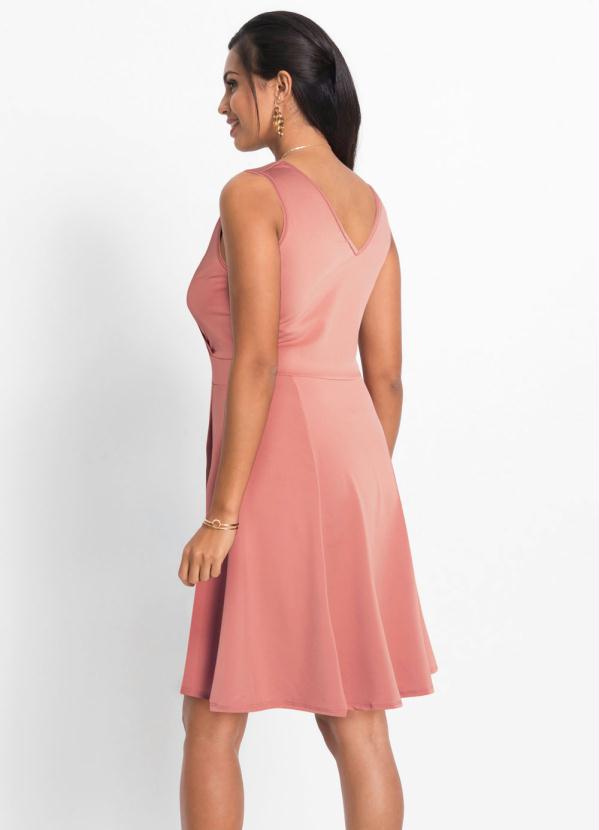 

Vestido Decote Transpassado Goiaba, Rosa