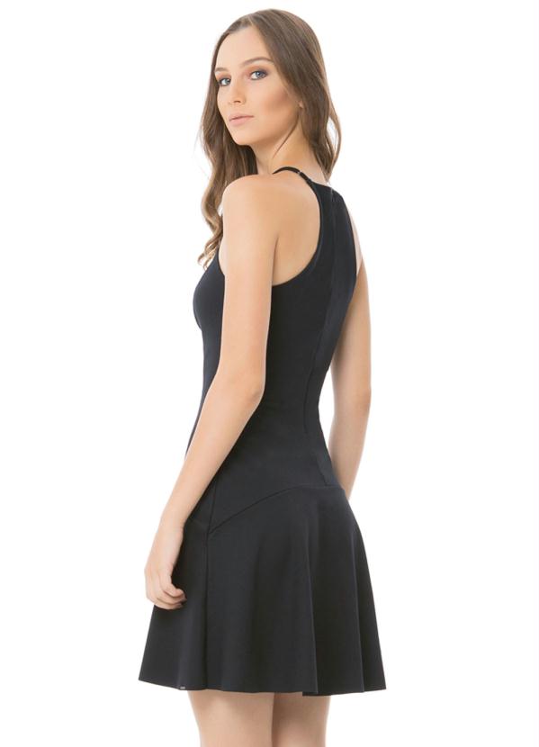 

Vestido Malha Tecno Strech Preto Reativo