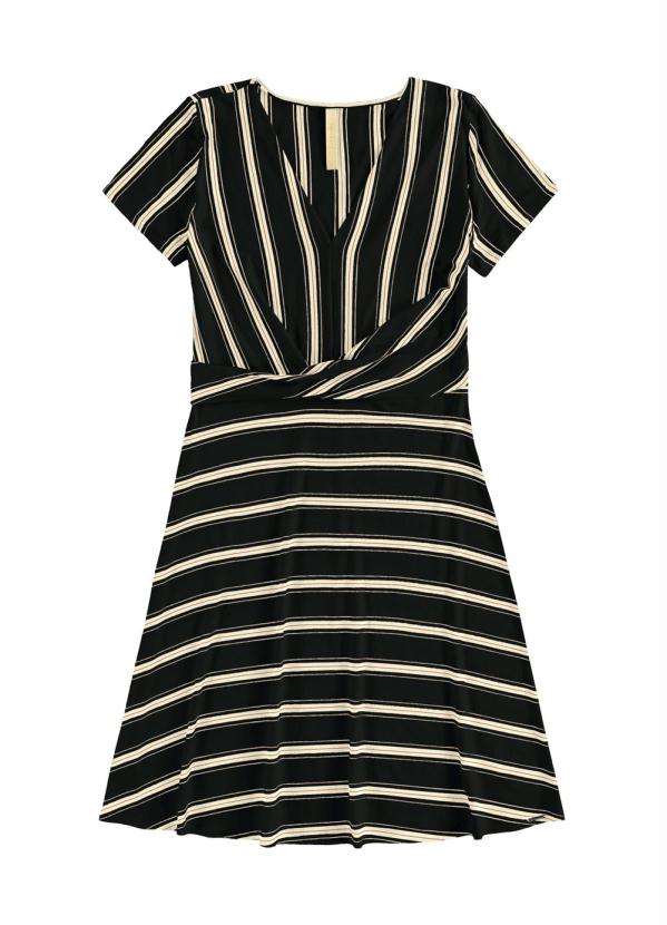 

Vestido Malha Falaise Stripe Preto