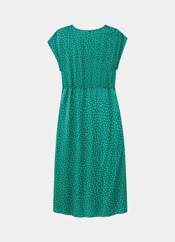 

Vestido Rayon Midi Estampado Verde