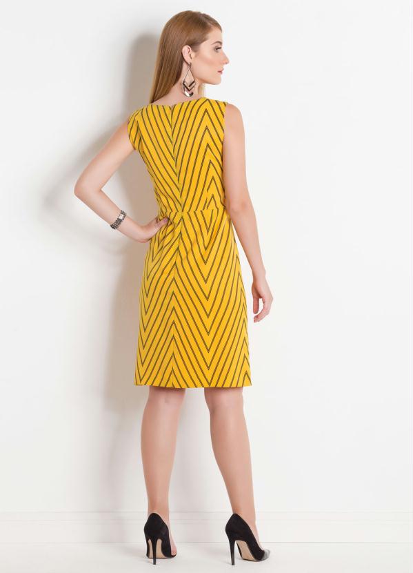 

Vestido Tubinho Midi Amarelo