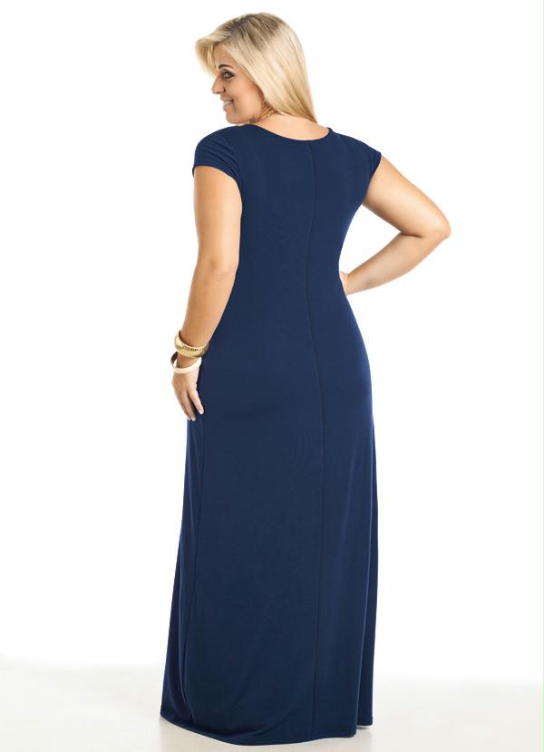 

Vestido Longo Azul Marinho