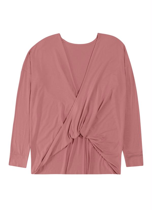 

Blusa Rosa com Torção