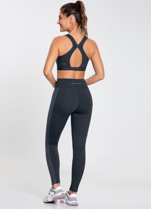 

Calça Legging com Bolso Mescla, Cinza