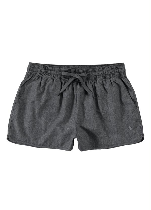 

Shorts Mescla Runner com Detalhe Refletivo, Cinza