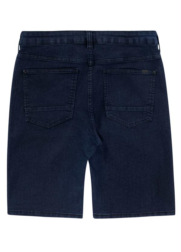 

Bermuda Jeans Reta com Elastano Azul