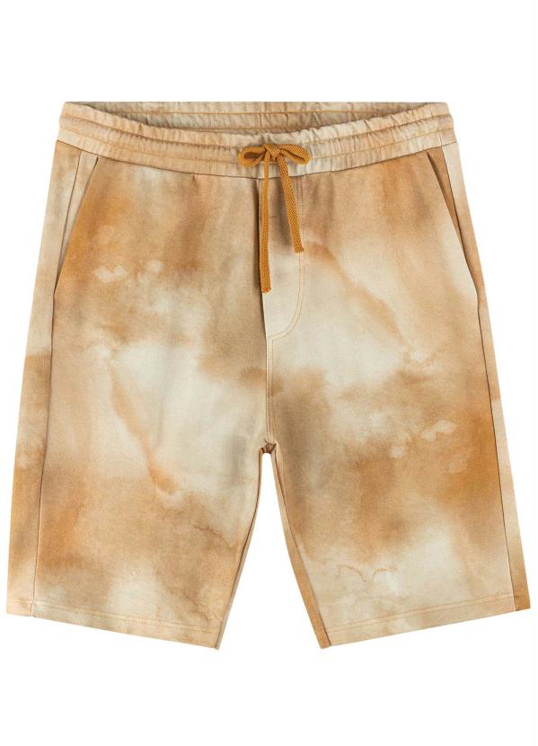 

Bermuda Laranja Slim Tie Dye em Moletom