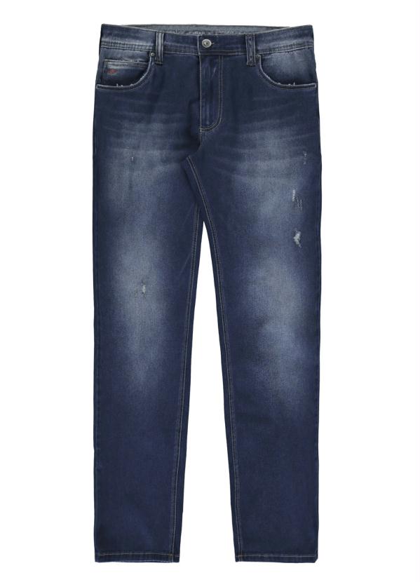 

Calça Jeans Reta Estonada Azul