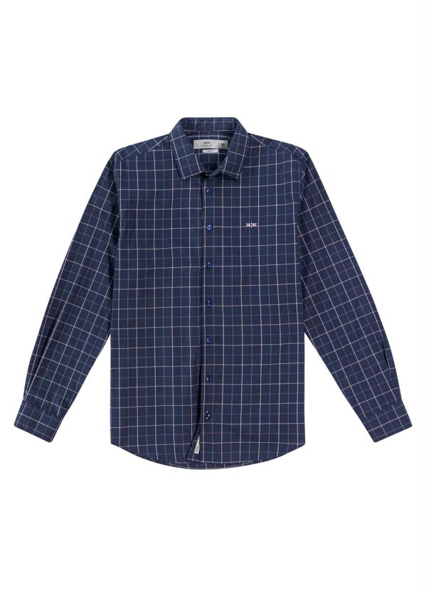 

Camisa Tecido Nobre Comfort Azul