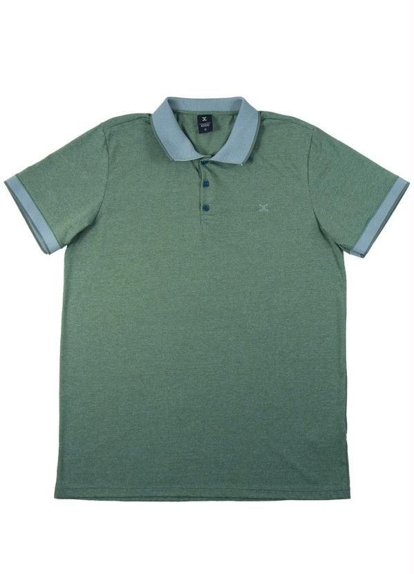 

Camisa Polo com Gola em Retilínea Verde