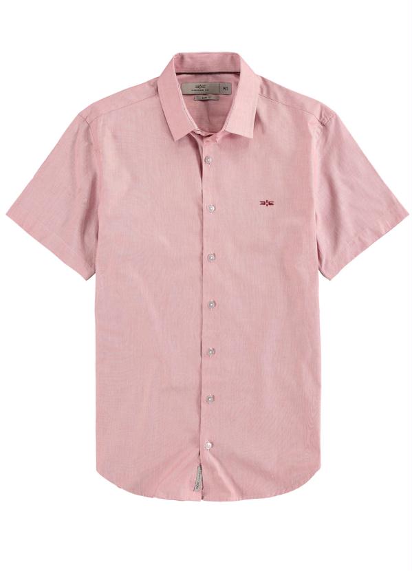 

Camisa Slim Fit Tecido Plano Rosa