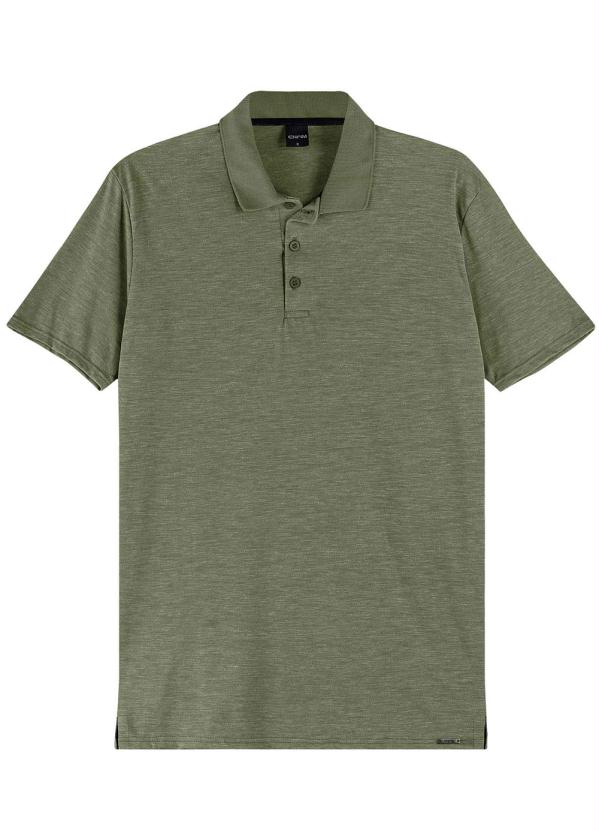 

Camisa Verde Militar Polo Tradicional Rajada