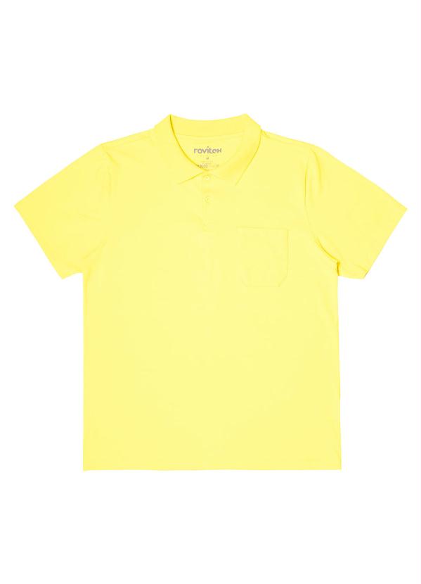 

Polo Masculina Básica Cotton Amarelo