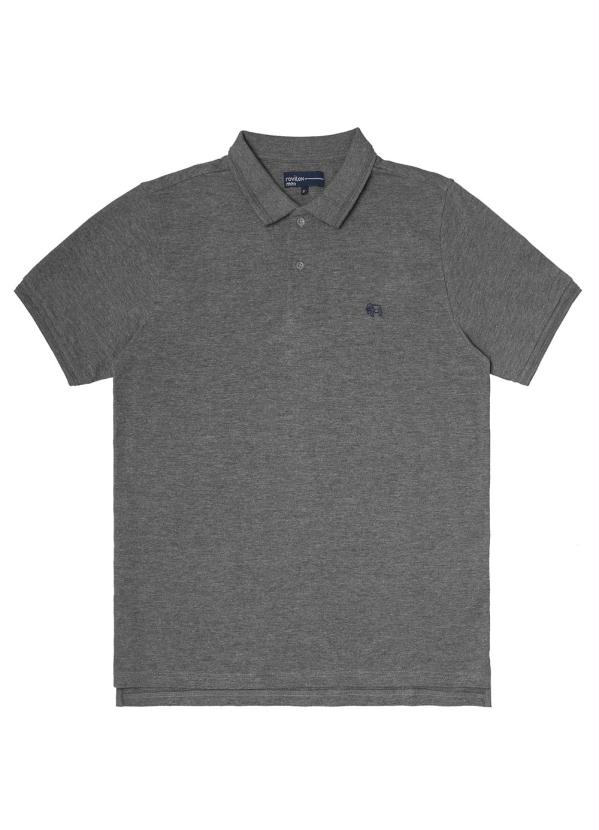 

Polo Piquê Masculina Rovitex Cinza