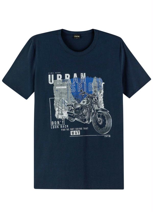 

Camiseta Azul Marinho Slim Urban Spirit