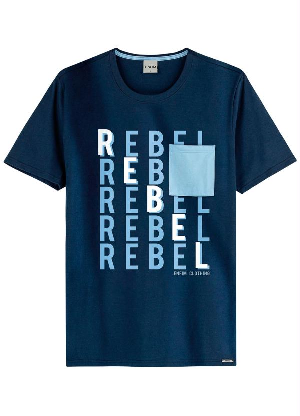 

Camiseta Azul Marinho Tradicional Rebel