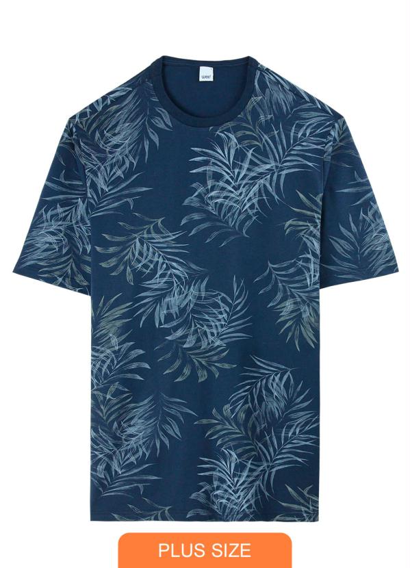 

Camiseta Azul Tradicional Tropical