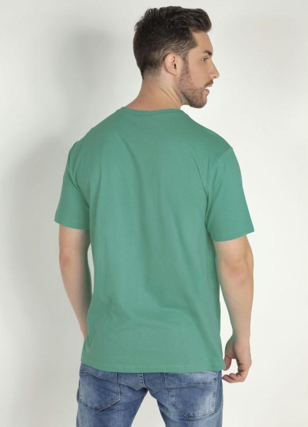 

Camiseta com Estampa de Lâmpada Verde